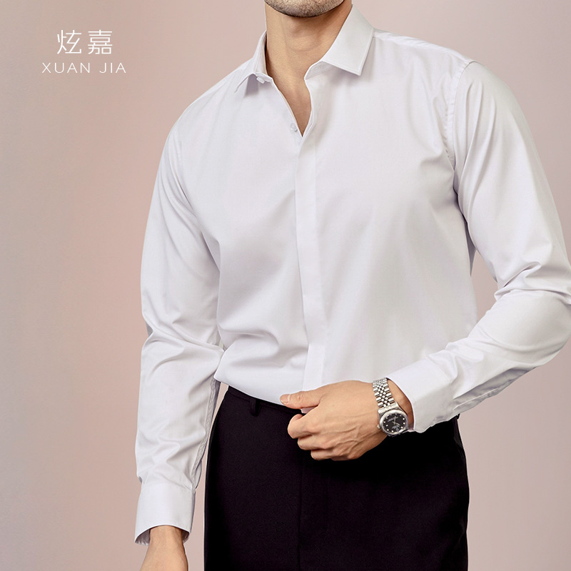 قميص رجالي حريري جديد لربيع وخ - مراجعة Mens Satin Silk Dress Shirt وسعره